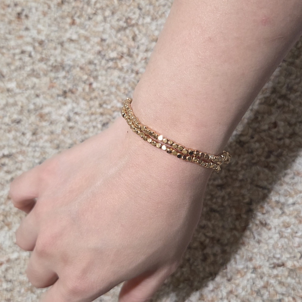 Gold and Multicolor Beaded Bracelet Set - Picture 5 of 6
